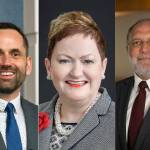 Dr. Charles McNulty (left), Dr. Jeanice Kerr Swift (center) and Mr. Michael Tolley (right). The three finalist for the 2023-24 superintendent position at Northshore School District. (Photo provided by Northshore School District)