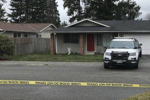 An Everett police officer and a Snohomish County sheriffs deputy shot and killed a man Saturday, March 11, 2023, in the 800 block of 91st Place SW in Everett. (Everett Police Department)