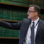 Deputy prosecutor Craig Matheson gives his opening statement in the trial of Richard Rotter at the Snohomish County Courthouse on Monday, March 20, 2023 in Everett, Washington. (Annie Barker / The Herald)