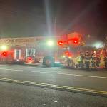 Three people were hospitalized with critical injuries after a house fire Wednesday in the 3400 block of Broadway in Everett. (Everett Fire Department)