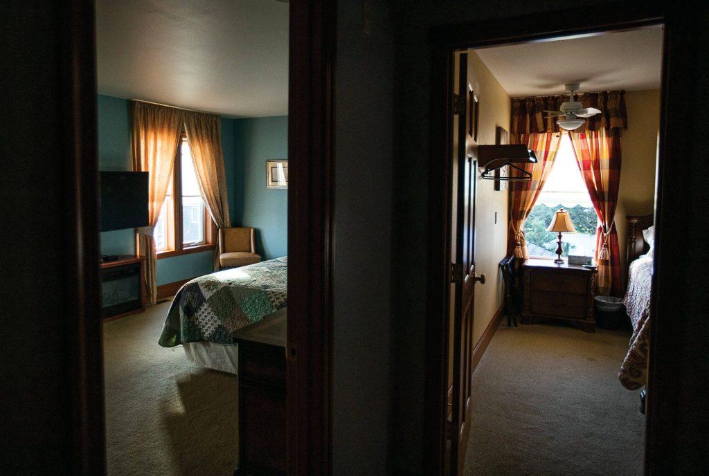A peek inside two of the inns six guest rooms. (Olivia Vanni / The Herald)