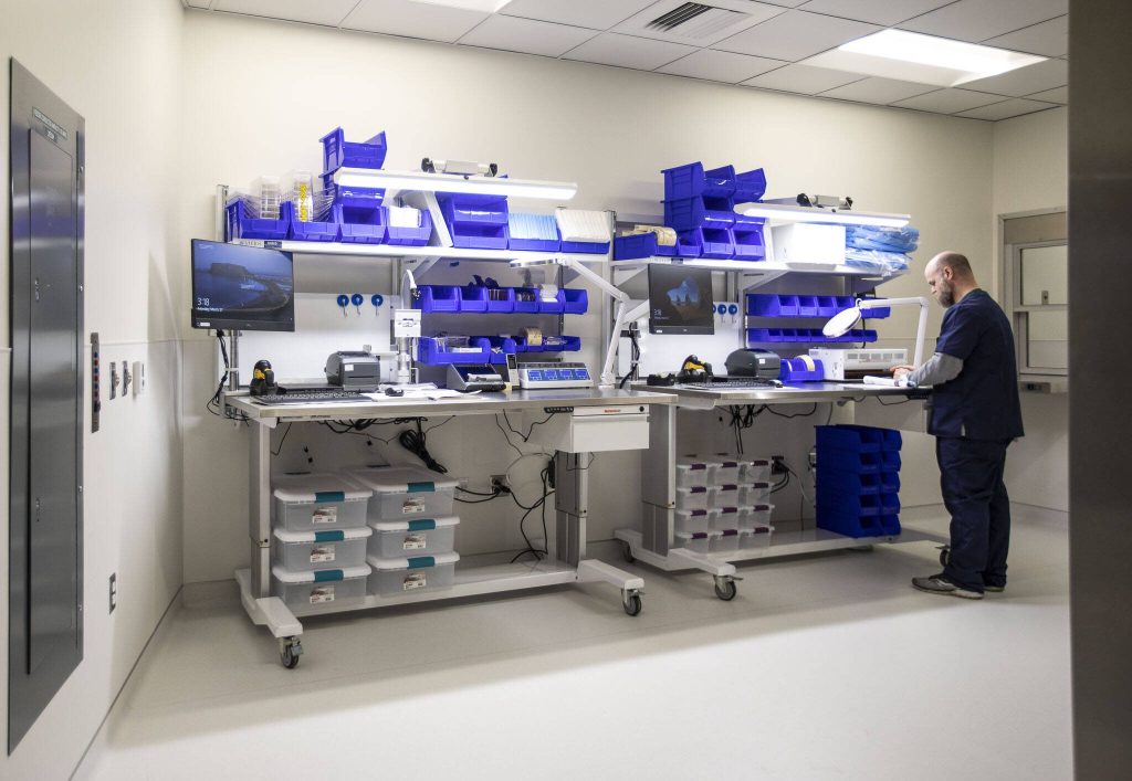 A medical room at the new Arlington Everett Clinic on Monday, March 27, 2023 in Arlington, Washington. (Olivia Vanni / The Herald)