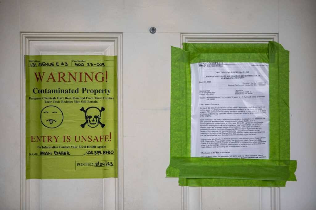 Pilchuck Place Apartments at 131 Avenue E in Snohomish, Washington on Tuesday, March 28, 2023. (Annie Barker / The Herald)