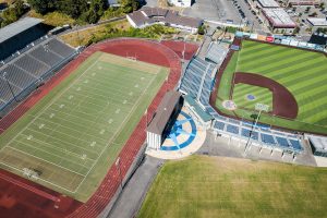 Everett Memorial Stadium and Funko Field on Wednesday, Sept. 2, 2020 in Everett, Washington. (Olivia Vanni / The Herald)
