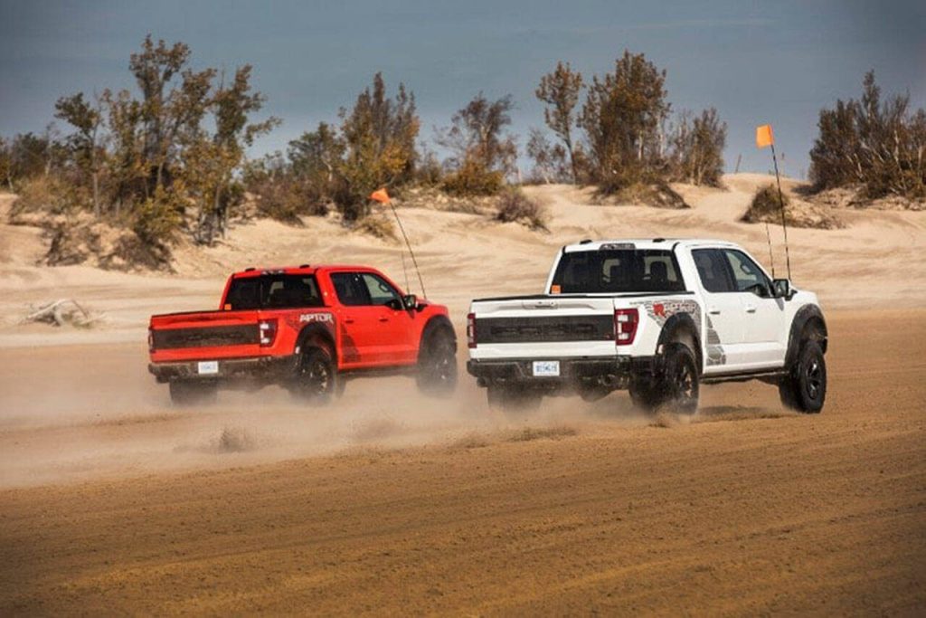 The 2023 Ford F-150 Raptor R was created with sand-driving performance in mind. (Ford)