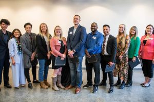 The top 12 Emerging Leader Award finalists (Melissa Siv not pictured) on Thursday, April 13, 2023 in Everett, Washington. (Olivia Vanni / The Herald)