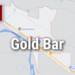 Logo for news use featuring the municipality of Gold Bar in Snohomish County, Washington. 220118