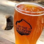 A pint of In the Shadows’ HBL — Honey Basil Lemon — blonde ale, which took home a bronze medal in the 2022 Washington Beer Awards. (Aaron Swaney)