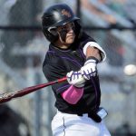 Lake Stevens’ Hayden Villasenor takes a cut at a pitch during a game against Lynnwood on Friday, March 17, 2023, at Lake Stevens High School in Lake Stevens, Washington. (Ryan Berry / The Herald)