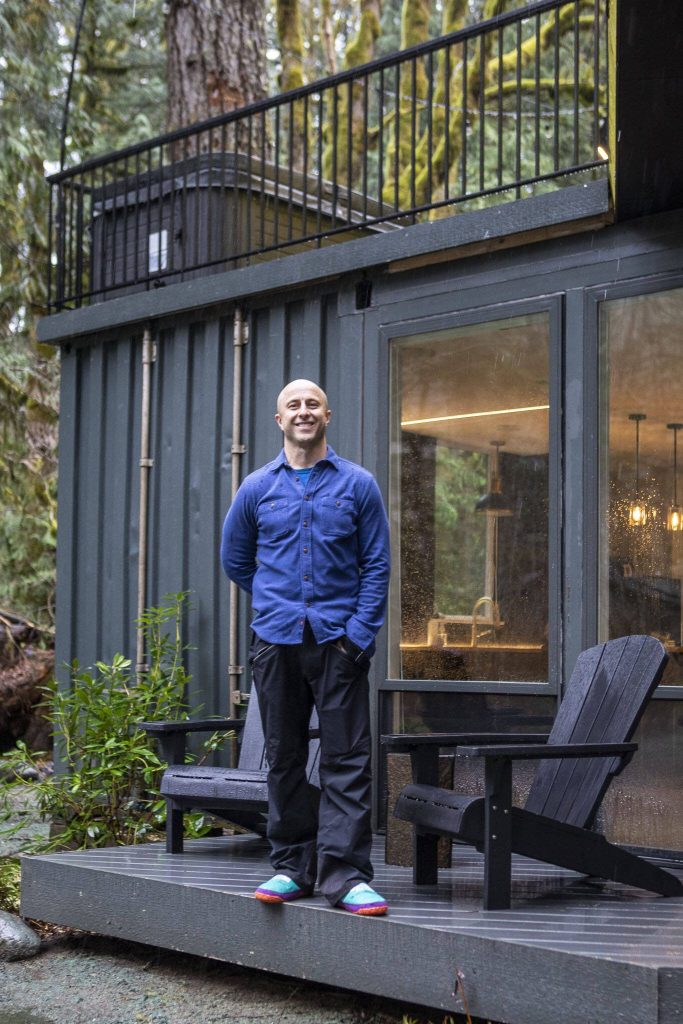 Index Cabins co-owner Nick Pietsch. (Annie Barker / The Herald