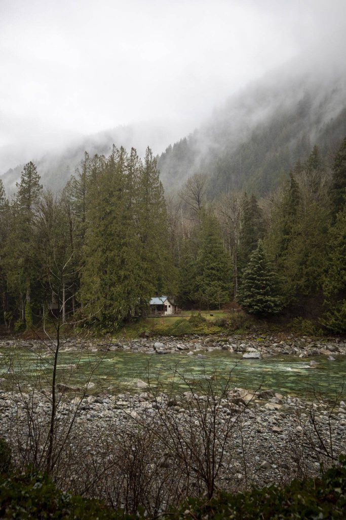 The Index Cabins are nestled in the shadow of the Cascade Range. (Annie Barker / The Herald)