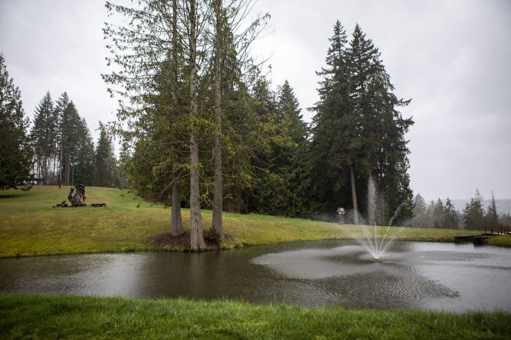 The grounds of High Rock Castle in Monroe. (Annie Barker / The Herald)