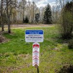 A site where PFAS was found on Paine Field property on Wednesday, April 19, 2023 in Everett, Washington. (Olivia Vanni / The Herald)