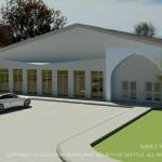 A rendering of the Husaynia Islamic Society of Seattles new location in Snohomish County. (Photo provided by the Husaynia Islamic Society of Seattle)