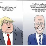 How old is too old, Presiden Joe Biden, Campaign 2024, DNC, Democratic Party, 80 yeards old, Ex-President Donald J. Trump, Republican Party, GOP, RNC, 74 years old, Republican Presidential Primary, Election 2024, Democratic Presidential Primary