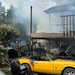 Everett Fire Department on scene of a 2-alarm house fire Monday at 11200 E Ibberson Dr. in Everett, Washington. (Everett Fire Department)