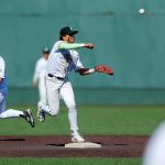 Jacksons Micah Coleman turns a 6-3 double play after fielding a sharp grounder against Lake Stevens during a Class 4A Bi-District 1/2 game May 11 at Funko Field in Everett. (Ryan Berry / The Herald)