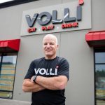 VOLLI’s Director of Food & Beverage Kevin Aiello outside of the business on Friday, May 19, 2023 in Marysville, Washington. (Olivia Vanni / The Herald)