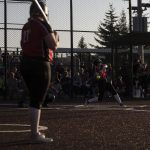 A Mountlake Terrace player swings during a game between Mountlake Terrace and Snohomish at Phil Johnson Ballfields in Everett, Washington on Thursday, May 18, 2023. Snohomish won, 4-0. (Annie Barker / The Herald)
