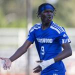 Shorewoods Anthony Henry reacts to a foul call during the game against Ballard on Thursday, May 18, 2023 in Shoreline, Washington. (Olivia Vanni / The Herald)