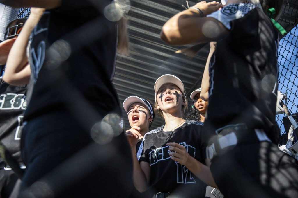 during the game against Bothell on Friday, May 19, 2023 in Everett, Washington. (Olivia Vanni / The Herald)