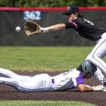 Scenes during a game between Mountlake Terrace and Lake Washington at Bannerwood Park in Bellevue on Saturday May 20, 2023. Lake Washington won, 6-0. (Annie Barker / The Herald)