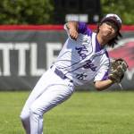 Scenes during a game between Mountlake Terrace and Lake Washington at Bannerwood Park in Bellevue on Saturday May 20, 2023. Lake Washington won, 6-0. (Annie Barker / The Herald)