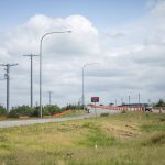 Traffic is redirected away from the site of construction for the I-5/SR 529 Interchange project on Tuesday, May 23, 2023 in Marysville, Washington. (Olivia Vanni / The Herald)