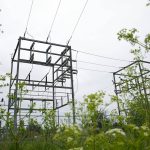 The North Stanwood Substation is seen Tuesday, May 30, 2023, in Stanwood, Washington. The substation is within a floodplain, prompting PUD to create a new substation at higher ground. (Ryan Berry / The Herald)