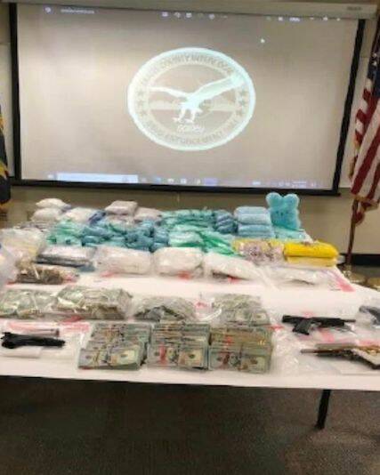 Police reportedly seized over half a million fentanyl-laced pills and other drugs from an Everett apartment. (Snohomish County Sheriffs Office)