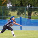 A Walla Walla player throws the ball during a game between Snohomish and Walla Walla at the Lacey-Thurston County Regional Athletic Complex in Olympia, Washington on Saturday, May 27, 2023. Snohomish won, 7-3. (Annie Barker / The Herald)
