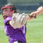 Kamiaks Tyler Karabach (11) pitches in the seventh inning during a 4A state softball consolation game against Bothell on Saturday in Richland. (TJ Mullinax / For The Herald)