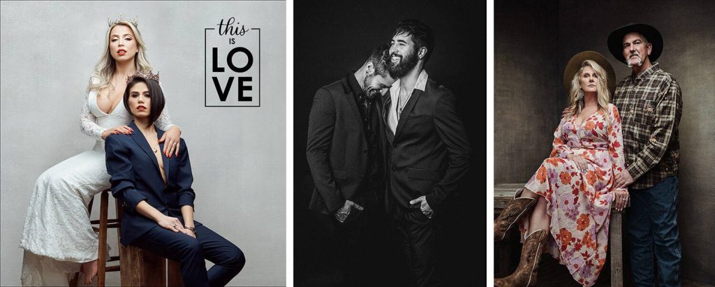 Bring your partner, bring your family, bring your pet or a cherished heirloom. Simon Diez Photography Studio is proud to be an inclusive space where all are welcome. Photo credit: Simon Diez.