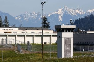 The Monroe Correctional Complex on Thursday, April 9, 2020. Inmates held a demonstration on Wednesday night after six inmates tested positive for COVID-19. (Kevin Clark / The Herald)