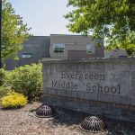 Outside of Evergreen Middle School on Friday, June 23, 2023 in Everett, Washington. (Olivia Vanni / The Herald)