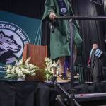 Scenes from the Jackson High School graduation ceremony at Angel of the Winds in Everett, Washington on Saturday, June 17, 2023. (Annie Barker / The Herald)