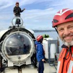 John Lundin went on a 90-minute test dive to the bottom of the Sound in 2019 on the OceanGate submersible Cyclops as an invited guest. Lundin owns Bluewater Organic Distilling and was a business neighbor and friend to OceanGate and CEO Stockton Rush. (Photo courtesy John Lundin)