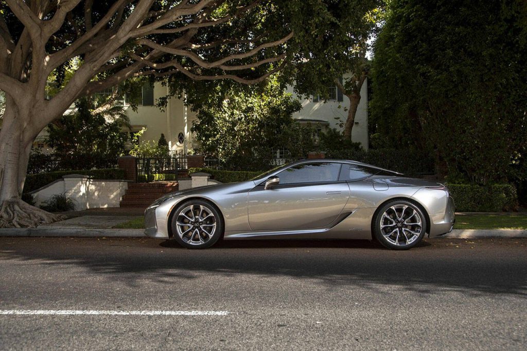 The 2023 Lexus LC 500h is powered by a hybrid system providing 354 horsepower and 33 mpg during highway driving. (Lexus)