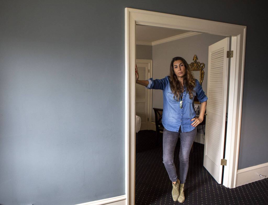 Sabrina Van Tassel poses for a photo on Wednesday, June 14, 2023, at Hotel Sorrento in Seattle, Washington. (Annie Barker / The Herald)