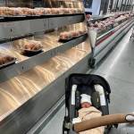 Carlisle Reyes Sarmiento returns to the scene a few days later of where his mom went into labor on May 25: the rotisserie chickens at the Lake Stevens Costco. (Submitted photo)