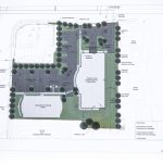 A project layout of proposed construction of a new childcare and early learning facility at Rise Up Academy on Thursday, July 6, 2023 in Everett, Washington. (Olivia Vanni / The Herald)