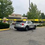 Deputies respond to reports of a shooting outside a 7-Eleven convenience store on 148th Street SW on Friday, July 7, 2023, in Lynnwood, Washington. (Photo provided by Snohomish County Sheriffs Office)