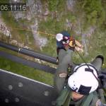 A screenshot from a video posted by Snohomish County Sheriffs Office of rescue technicians extracting the lost hiker near Lake Kelcema. (Photo provided by Snohomish County Sheriffs Office)