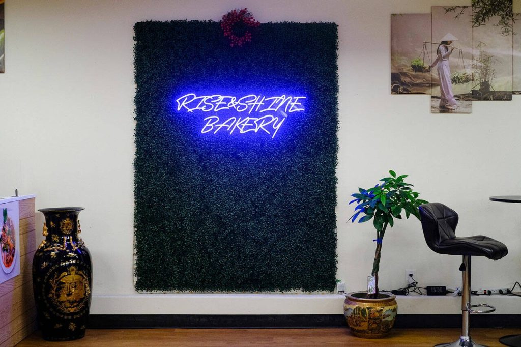 Inside Rise Shine Bakery in Edmonds, Washington. (Taylor Goebel / The Herald)