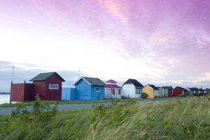 Cozy little beach houses in the town of Ã†rÃ¸skÃ¸bing have been lovingly tended by local families for generations.