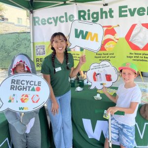 The 2023 WM Recycle Corps interns are busy in Western Washington communities reducing waste and improving recycling. (WM)