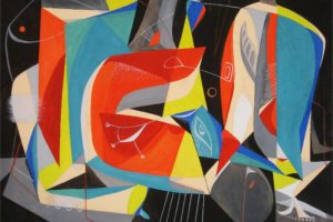 Delbert J. McBride (1920-1998), Untitled, 1952. Gouache on paper. Private Collection.