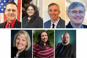 Top (L-R): Bill Wheeler Jr., Demi Chatters, Brian Hennessy, Scott Bader. Bottom (L-R): Judy Tuohy, Judith Martinez, Bryce Nickel