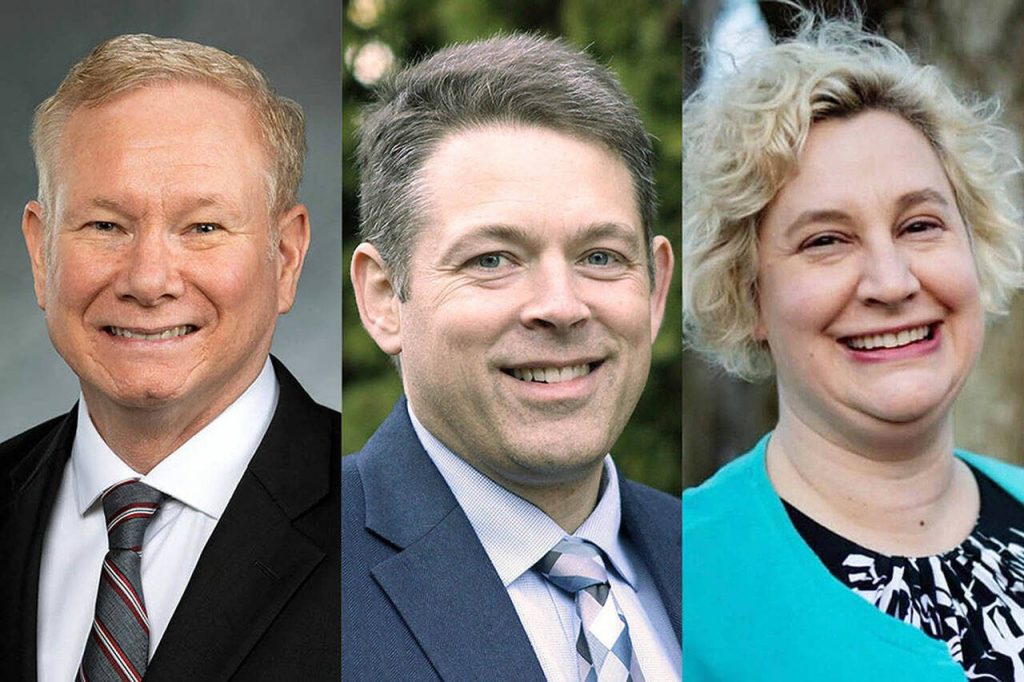 From left, Robert Sutherland, Garth Fell and Cindy Gobel.