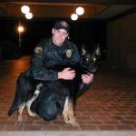 Cole Langdon with his police dog Tanner in 2007. (Photo provided by the Lynnwood Police Department)